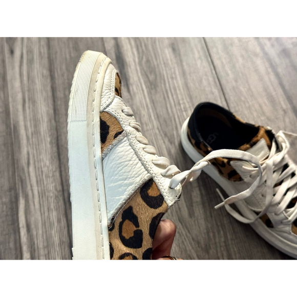 UGG Ladies Size 5 Spotty Lace Alameda Sneakers - Genuine Hair and Leather - Picture 8 of 14